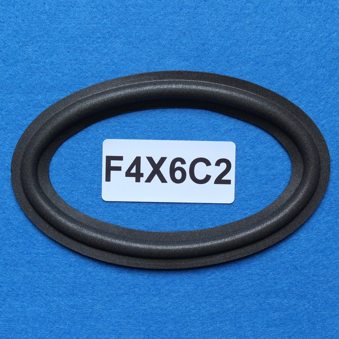 Oval foam surround, 6 x 4 Inch, for 12,2 / 6,5 speaker cone