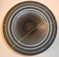 Foam ring (8 inch) for Scan-Speak 21W8552 / 21W-8552 woofer
