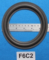 Foamrand van 6  inch, voor een conusmaat van 11,5 cm (F6C2)