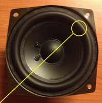 Rubber surround for Bang & Olufsen Beolab Penta woofer