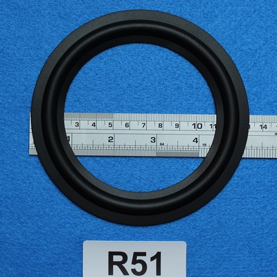 Rubber rand van 5 inch, voor een conusmaat van 9,8 cm