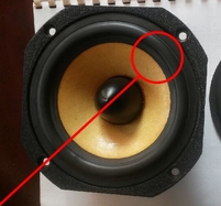 Rubber ring (5 inch) for Focal  5k413-S woofer