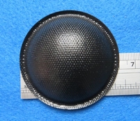 Dust cap, paper, 60 mm. Black shiny finish.