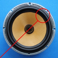 Rubber surround (6 inch) for B&W NHTM2 woofer