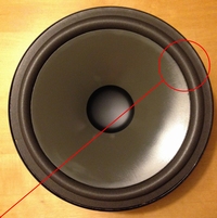 Foam surround (10 inch) for Infinity 902-3061 woofer