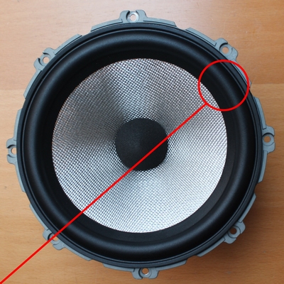 Rubber surround for B&W LF03115 woofer