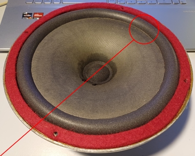 Foam surround (8 inch) for Richard Allan CF8 woofer