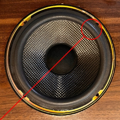 Schaumstoff Sicke für Altec Lansing A1118 (02A92) Tieftöner