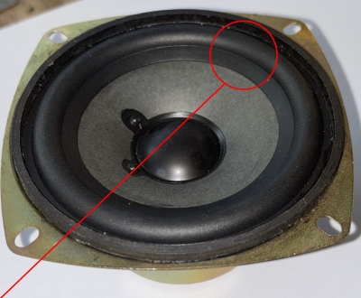 Rubber surround for Bang & Olufsen 8480214 woofer (8480214)