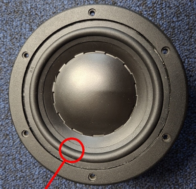 Gummi Sicke für Hi-Vi Research Model D5.8 Tieftöner