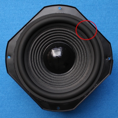 Rubber surround for JBL Stage 260F (J165P-8) woofer
