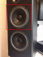 Foamrand voor de bovenste JBL TLX20 woofer