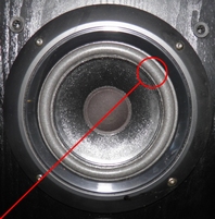 Schaumstoff Sicke für Philips FB671 Tieftöner