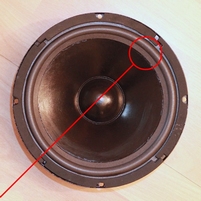 Foam surround for JBL A0908A woofer