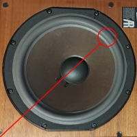 Schaumstoff Sicke für Acoustic Research AR10pi Tieftöner