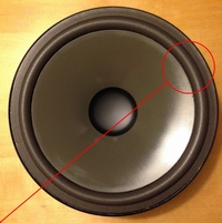 Foam surround for Infinity EL30 woofer