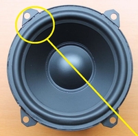 Rubber surround for JBL Control AW woofer