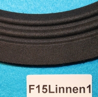 Linnen rand van 15 inch, voor een conusmaat van 29,1 cm