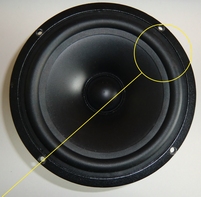 Rubber surround for Vifa P17WJ woofer