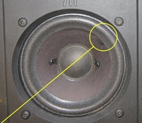 Schaumstoff Sicke für Acoustic Research AR58LS Mitteltöner