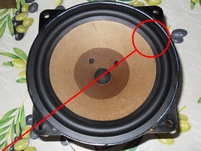 Rubber rand voor RFT Fieldcoil woofer (8 inch)