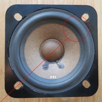 Foamrand voor Pioneer 77-701F tweeter