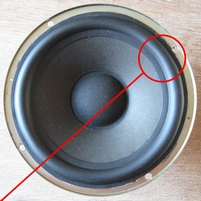 Rubber surround for Jamo Compact 70 woofer