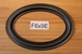 Foamrand van 9 x 6 inch, voor een conusmaat van 18,9 / 11,7