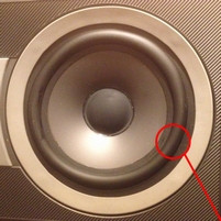 Rubber rand voor B&W DM600 (S1) woofer