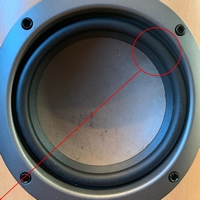 Rubber surround (6 inch) for Mission M34 woofer