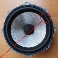 Rubber rand voor B&W LF03115 woofer