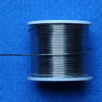 Soldeertin, bevat 2% zilver, 15 cm lang, 1 mm dik