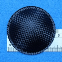 Staubschutz Kappe aus Papier, Diam. 55 Mm, Kevlar-Aussehen