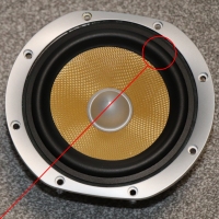 Rubber rand voor B&W LCR60 S3 woofer