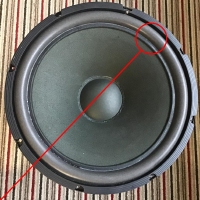 Foam surround (12 inch) for REL Q100E woofer