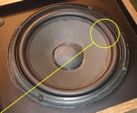 Rubber ring for BOSE 301 Series 4 woofer