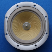 B&W DM602 S3 woofer uitgevoerd in grijs, stofkap optisch niet 100%