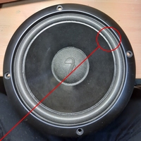 Foamrand (6 inch) voor Infinity SM62 woofer