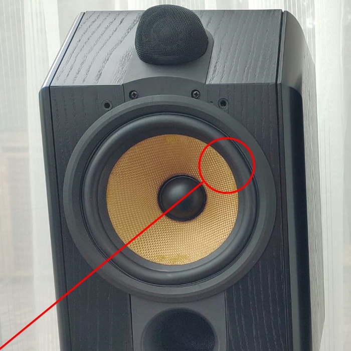 Special rubber surround for Bowers & Wilkins CDM1 woofer