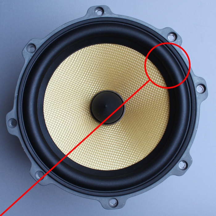 Wordt erger lettergreep abces Rubber rand voor B&W 684 woofer