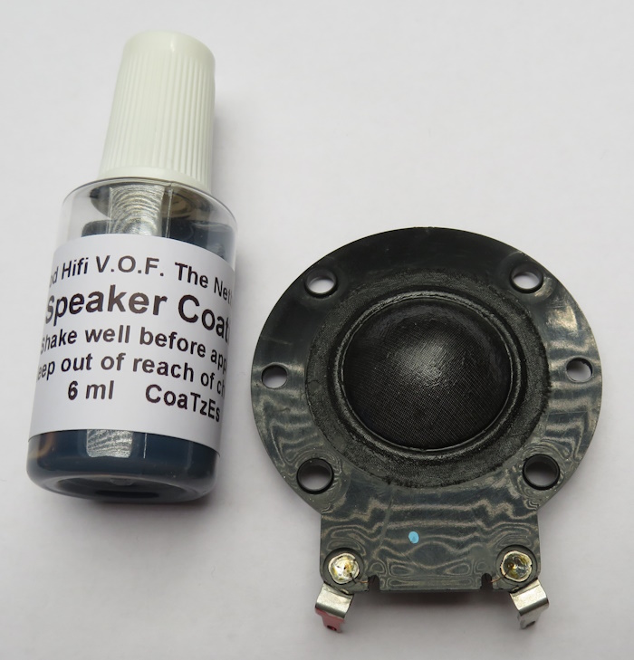 Special professional coating for repairing silk dome tweeters