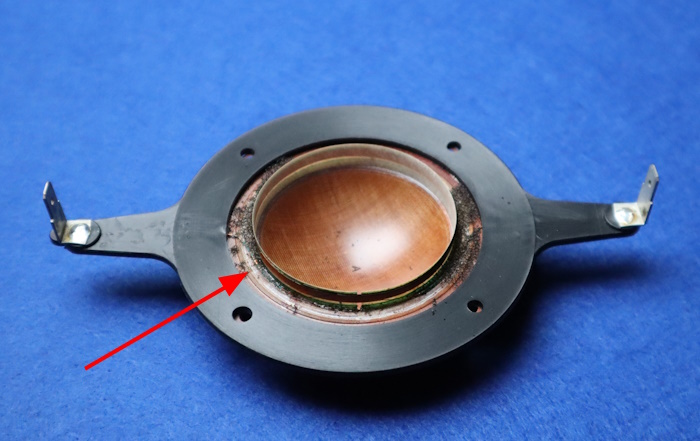 Making a sealing ring for (RCF) diaphragm: old worn sealing ring that needs to be replaced