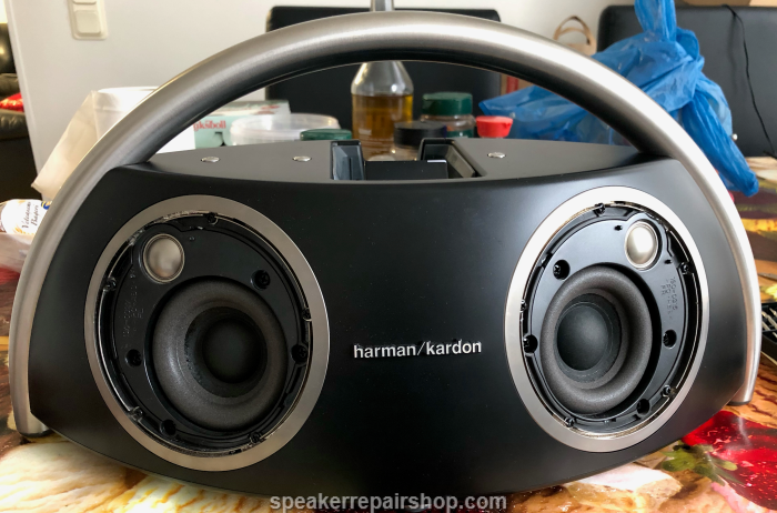 Harman / Kardon Go + Play - both woofers have been repaired with a new foam surround