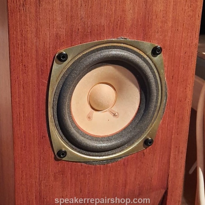 Dynacord / Fostex FE-103 full range driver wtih a new foam surround mounted