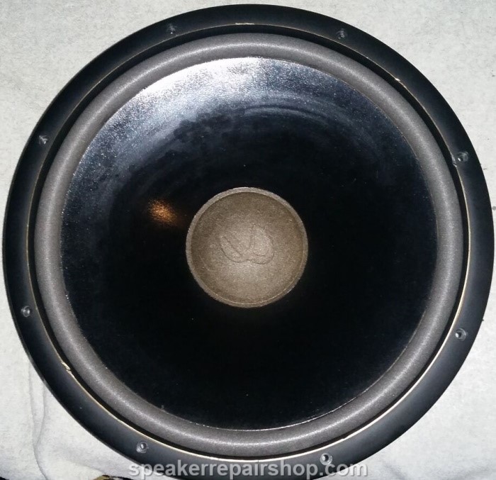 Infinity SM155 woofer with a new foam surround mounted
