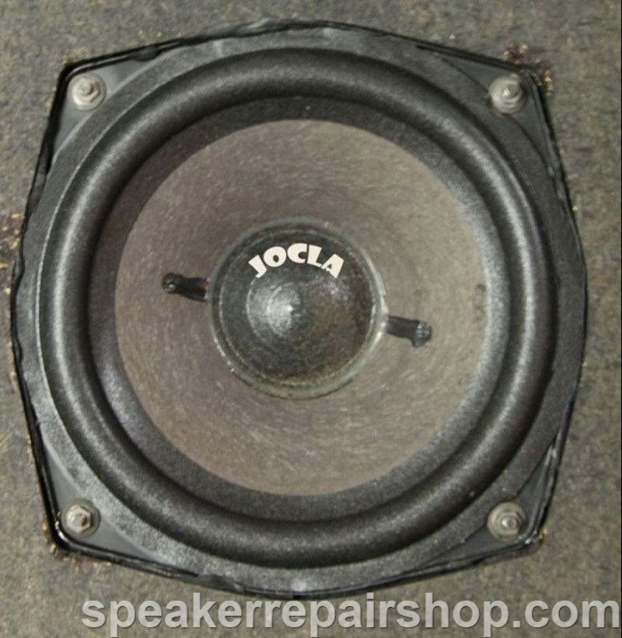 Magnat Project 10 woofer before and after repair (new rubber surround)
