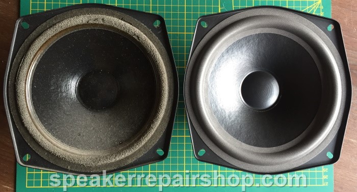 Magnat Magnastar woofer before- and after refoam