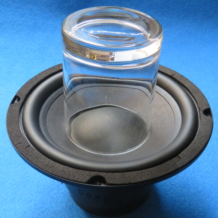 Speaker dust cap replacement - Place a weight on the dust cap