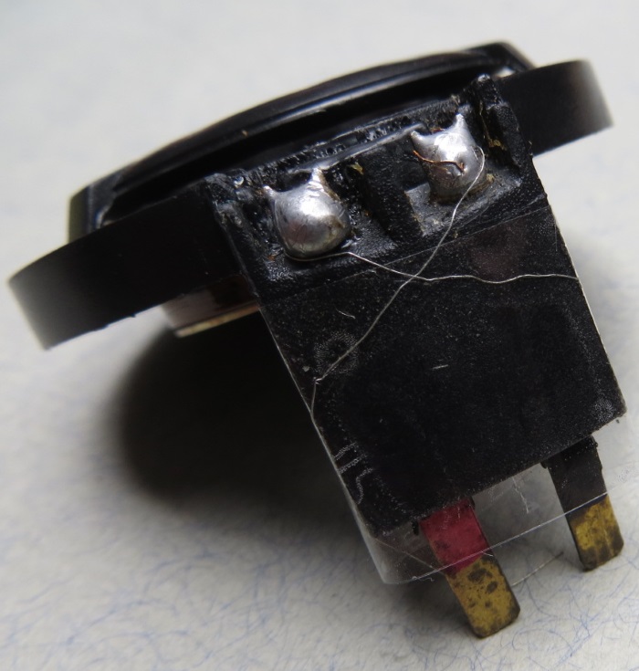 B&W CDM1 (ZZ9989 / ZZ09989) tweeter repair: diaphragm wiring attached to the tweeter connectors