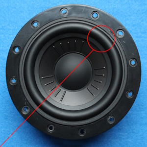 Rubber surround for Wharfedale Diamond 12 woofer